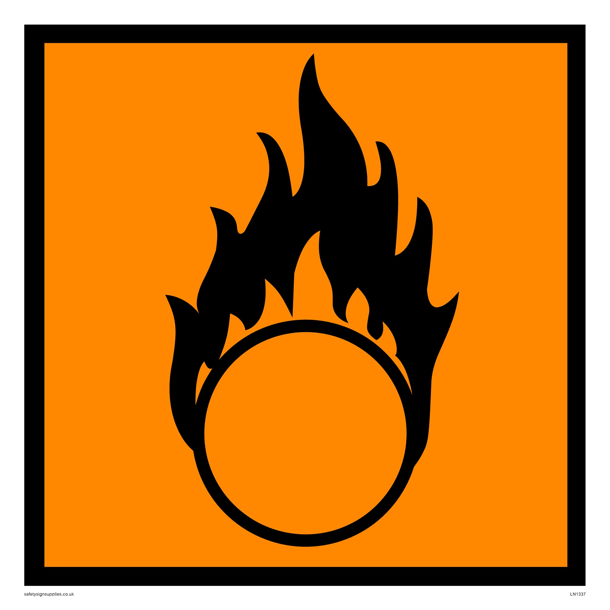 Oxidising (chip) Sign - 200x200mm - S20