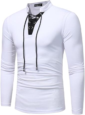 playera cuello alto hombre