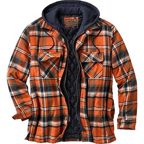 Legendary Whitetails Men's Maplewood Hooded Shirt Jacket, Tomahawk Plaid, XXX-Large
