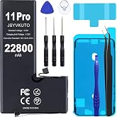 JSYVKUTO 22800mAh Battery for iPhone 11 Pro, New 0 Cycle-Upgraded-Higher Capacity Replacement Battery for iPhone 11 Pro with Full Set Repair Tool Kit, Model A2215 A2160 A2217