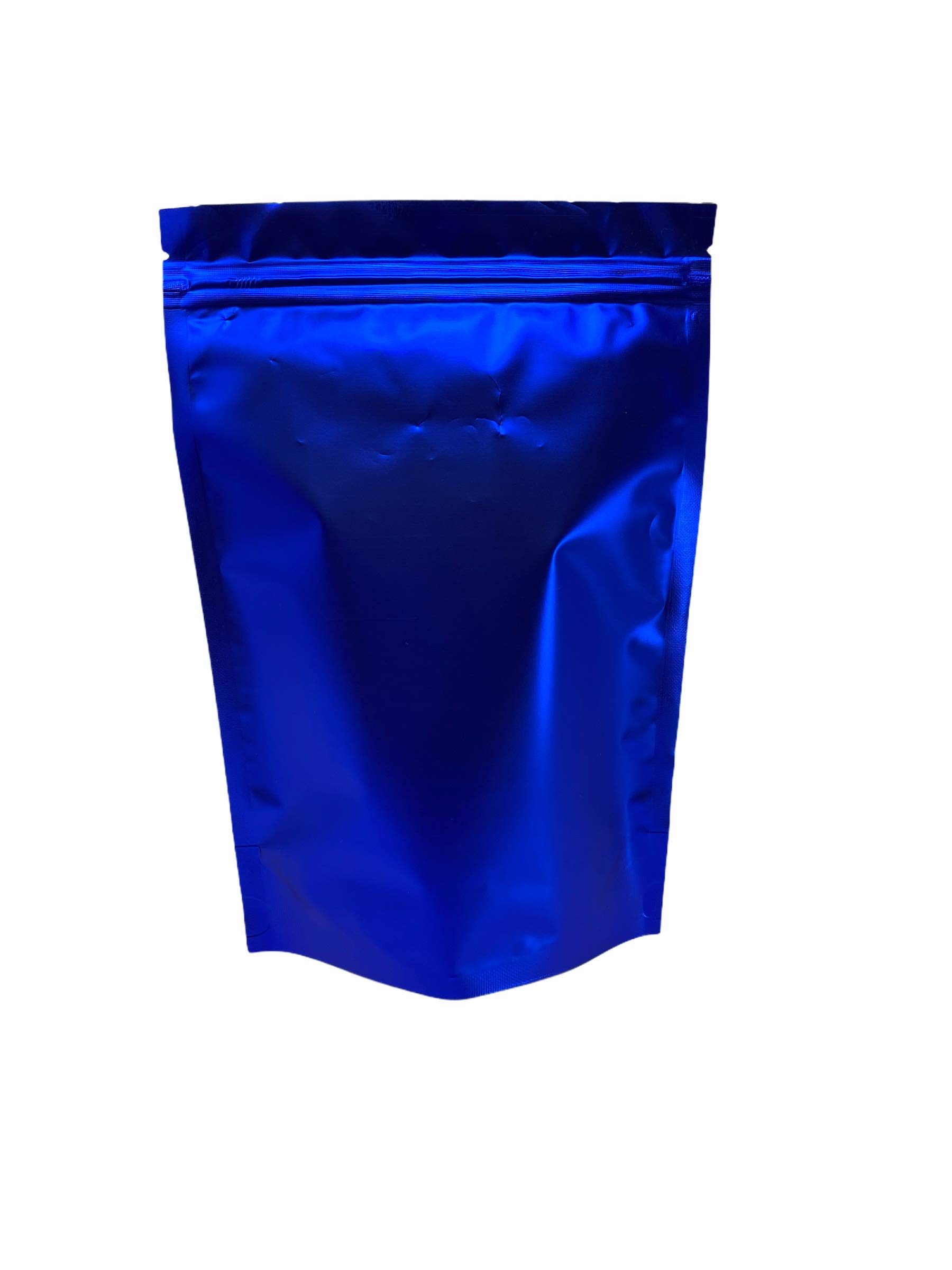 Photo 1 of 100PCS Resealable Smell Proof Stand Up and Flat Bags Aluminum Foil Pouch Bag 4 x 6 and 6 X 9 Inches Reclosable Mylar Ziplock Bag Food Storage Grip Seal Wrap (Dark Blue Stand UP, 6X9 Inch)