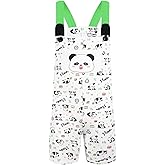 Landofgenie Adult Overalls Cotton Rompers Jumpsuit for Men Oversize Bib Shorts with Pocket