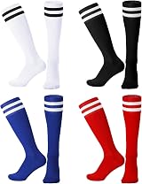 Zuimei 4 Pairs Kids Football Socks Breathable Sport Cotton 70% view 8