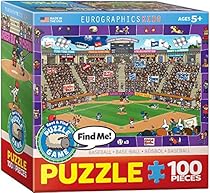 EuroGraphics Baseball Spot & Find Small Box Puzzle (100 Pieces)