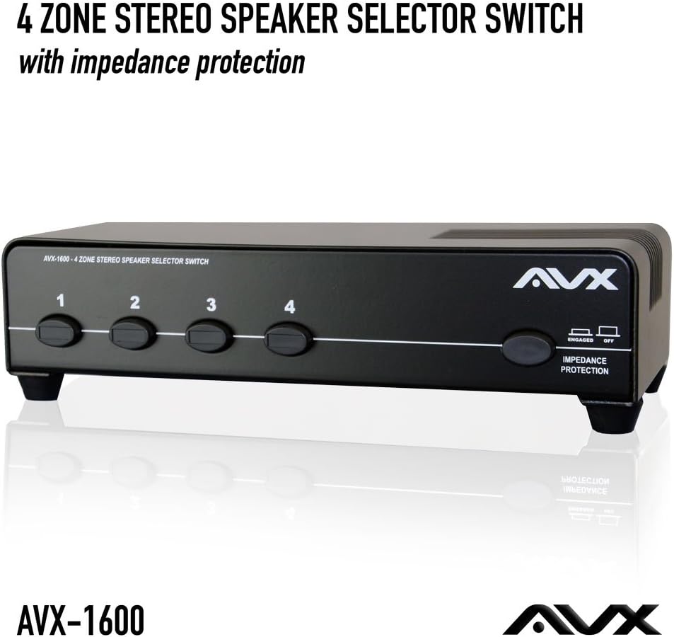 4 zone speaker selector