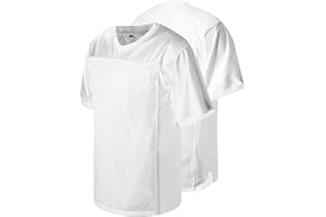 Rioofinx Blank Football Jersey for Men Mesh Athletic Practice Plain Football Shirt Hip Hop Sports Blank T-Shirt