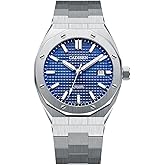 CADISEN Men’s Automatic Watch Mechanical NH35 Movement Waterproof Sapphire Glass Casual Business Watches…