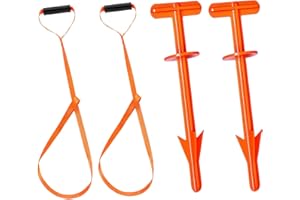 GHYTRIGEN 4 Pcs Portable Hunting Accessories,1700lbs Loadbearing Deer Drag Rope and Hunting Butt Out Tool,Deer Processing Equ