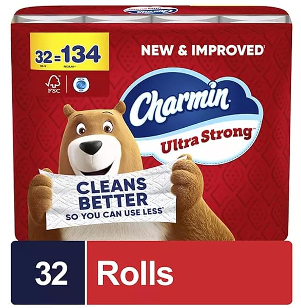 CHARMIN ULTRA STRONG 2-PLY TOILET PAPER 32 ROLLS, 231 SHEETS/ROLL