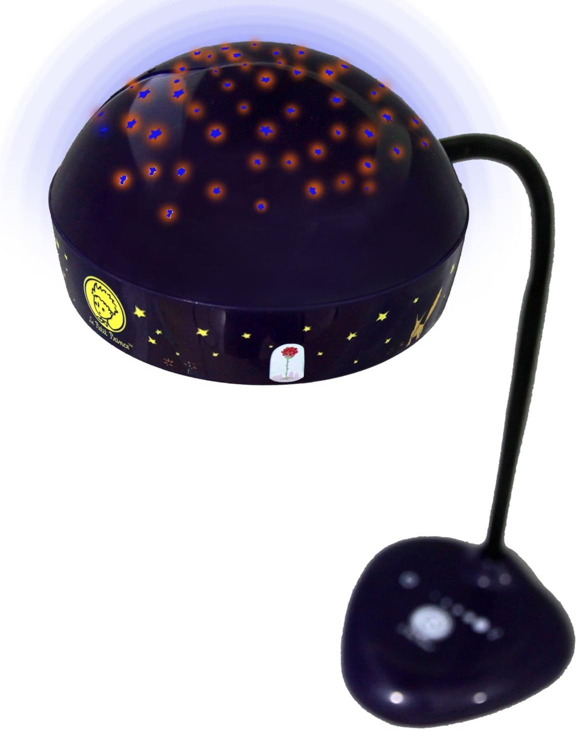The Little Prince Eye Care Dimmable LED Desk Lamp with Projector (6-Level Touch Dimmable Eye Care, 6.3W, 21 LEDs) by Lumitusi EU Adaptor