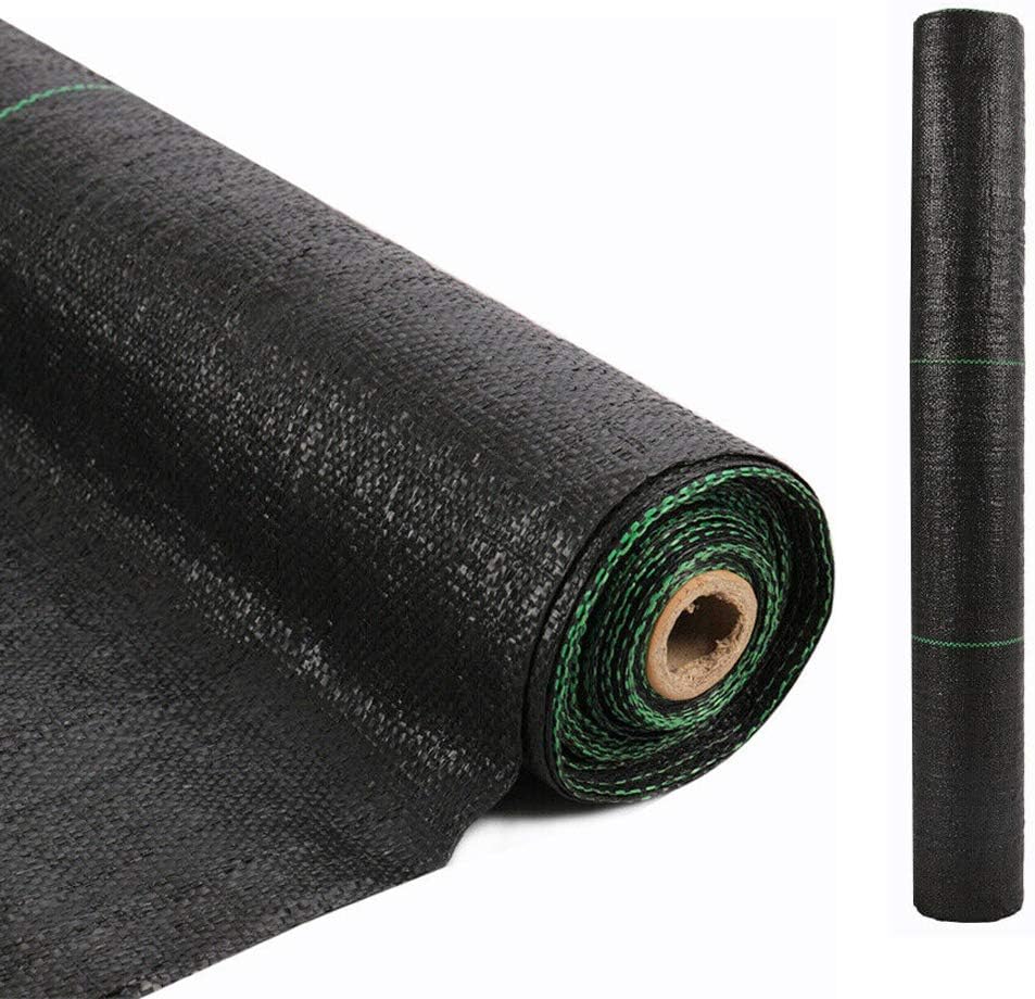 LITA 10M x 1M Wide Weed Barrier Control Fabric Ground Cover Membrane Garden Landscape Driveway Weed Block Nonwoven Heavy Duty 125gsm Black