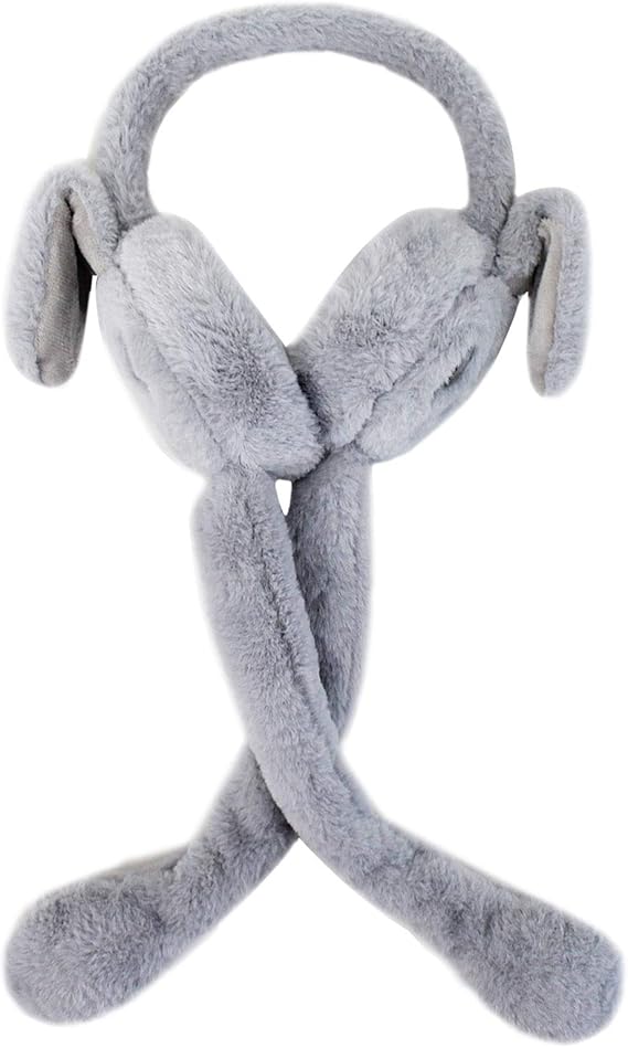Meliya Ladies Warm Earmuffs Funny Bunny Earmuff with Moving Ears Cute