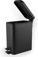 Beldray 5L Pedal Bin Rectangular Soft Close Black with Inner Bucket view 8