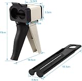 Fafeicy 50ml Dental Impression Dispenser Gun 1:1 2:1 Mixing Ratio Cartridge Tool view 5