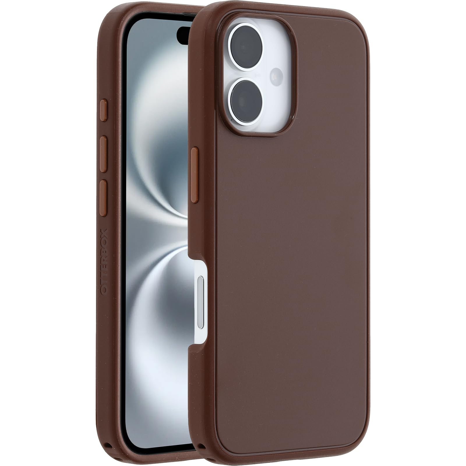 OtterBox Symmetry Series MagSafe Case for iPhone 16, Shockproof, Drop proof, Protective Thin Case, 3x Tested to Military Standard, Brown