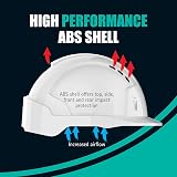JSP Evolite Lightweight Safety Helmet CR2 Wheel Ratchet White EN 397 Ventilated view 3