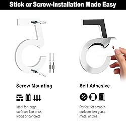 6 Inch Self-adhesive House Numbers, Modern House