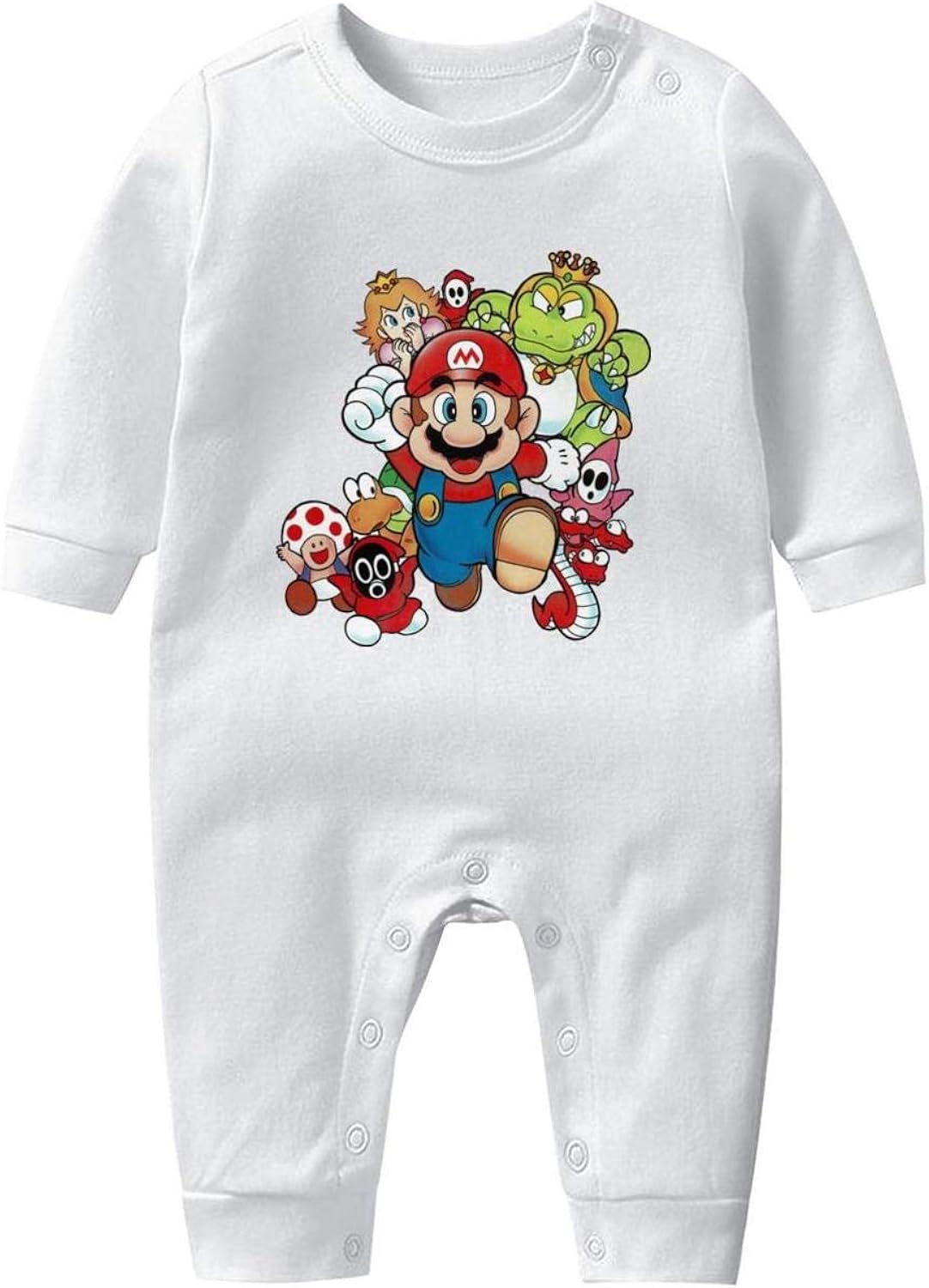 Baby Girl Organic Cottonclothing SuperMarioBros Jumpsuit Comfortableused in Sleep
