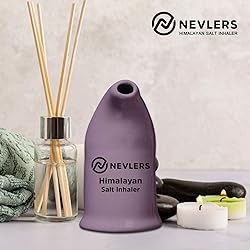 Nevlers Himalayan Salt Inhaler Ceramic with 6 Oz