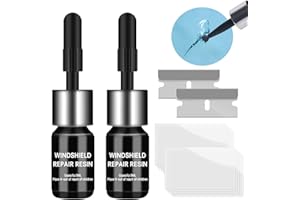 WASAIQI Windshield Repair kit, DIY Glass Cracked Repair Kits, Car Glass Repair Glue Scratch Chip Cracks Repair Kit(2 Pack)