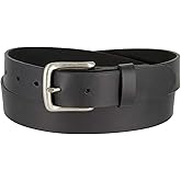 Genuine Full Grain Leather Belt Casual Jean Belt 1-1/4", 1-3/8", 1-1/2" Wide, Made In USA