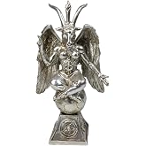Ebros Gift Sabbatic Goat Idol Baphomet Resin Statue Occultic Illuminati The Horned God Goat of Mendes Altar Sculpture Figurine (6.5