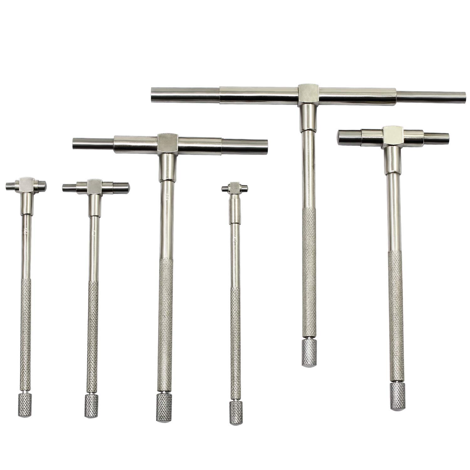ANCLLO 6-Pack Precision Telescopic Gauge, 8-150 mm Internal T Bore Hole Gauge Set