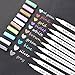 Metallic Markers Pens,Set of 10 Colors,Permanent Fine Tip Metal Art Paint Marker for Gift Card Making,DIY Photo Album, Scrapbooking, Black Paper, Artist Illustration