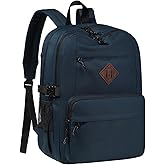 Kasqo School Backpack for Men,20L Water Resistant Casual Daypack Schoolbag for Teens Boys Lightweight Book Bag for Travel College High School,Royal Blue