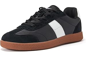 UBFEN Womens Fashion Sneakers Classic Retro Trainers Skate Shoes Casual Comfort Walking Footwear