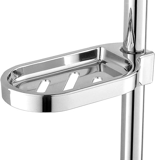 Zerodis Jabonera para la Ducha Soporte para Plato de Jabón Jabonera Ducha Ajustable Barra Zerodis Jabonera para la Ducha Soporte para Plato de Jabón Jabonera Ducha Ajustable Barra