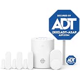 ADT Blu Home Security System Starter Kit, DIY Wireless Alarm, Plan Required | Door and window sensors, Motion detector, For house and apartment, Easy install, ADT+ App control