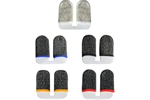 10 pieces game finger cover mobile game controller finger cover thumb cover set, sweatproof breathable seamless touch screen 