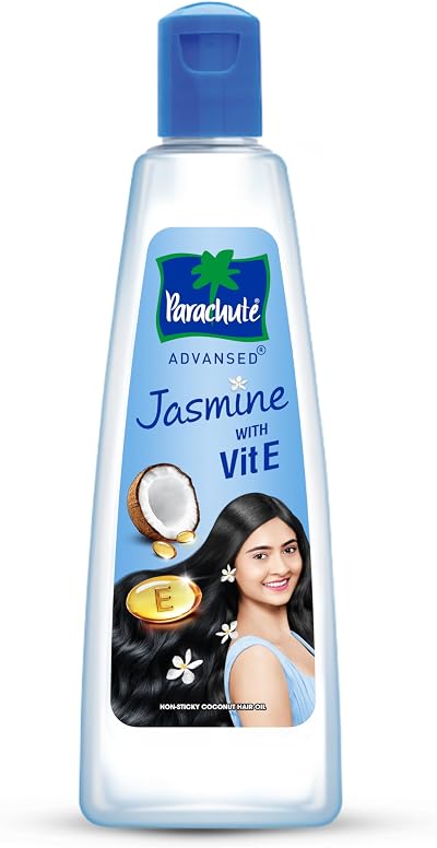 Parachute Advansed Jasmine Coconut Hair Oil w/ Vitamin E Strong Shiny Hair 6.4