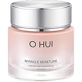 O HUI Miracle Moisture Ceramide Boosting Cream | 24hrs Moisturizing Power | Korean Skin Care | Moisturizer Face Cream | Daily Cream | Ceramides, Glycerin, Shea Butter | Glass Skin | All Skin Types