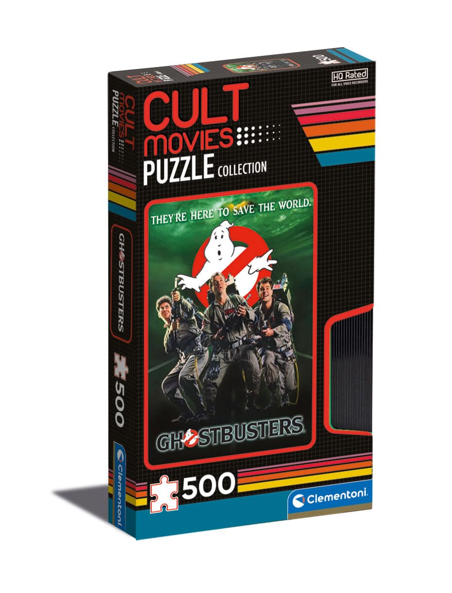 Clementoni - 35153 - Cult Movies - Puzzle Ghostbusters - Jigsaw Puzzle 500 Pieces, Puzzle Movies, Jigsaw Puzzle For Adults - Made In Italy