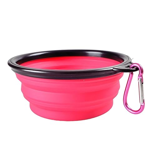 H&S® 2 Collapsible Travel Dog Water Bowl Portable Cat Pet Silicone Food