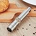 2 Pack Vina Stainless Steel Thumb Push Mini Salt and Pepper Mill Grinder Set for Gourmet Home Restaurant Buffet, 2PCs / set