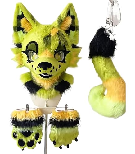 Amazon.com: FurryMascot New Black Labrador Husky Fursuit Fullsuit