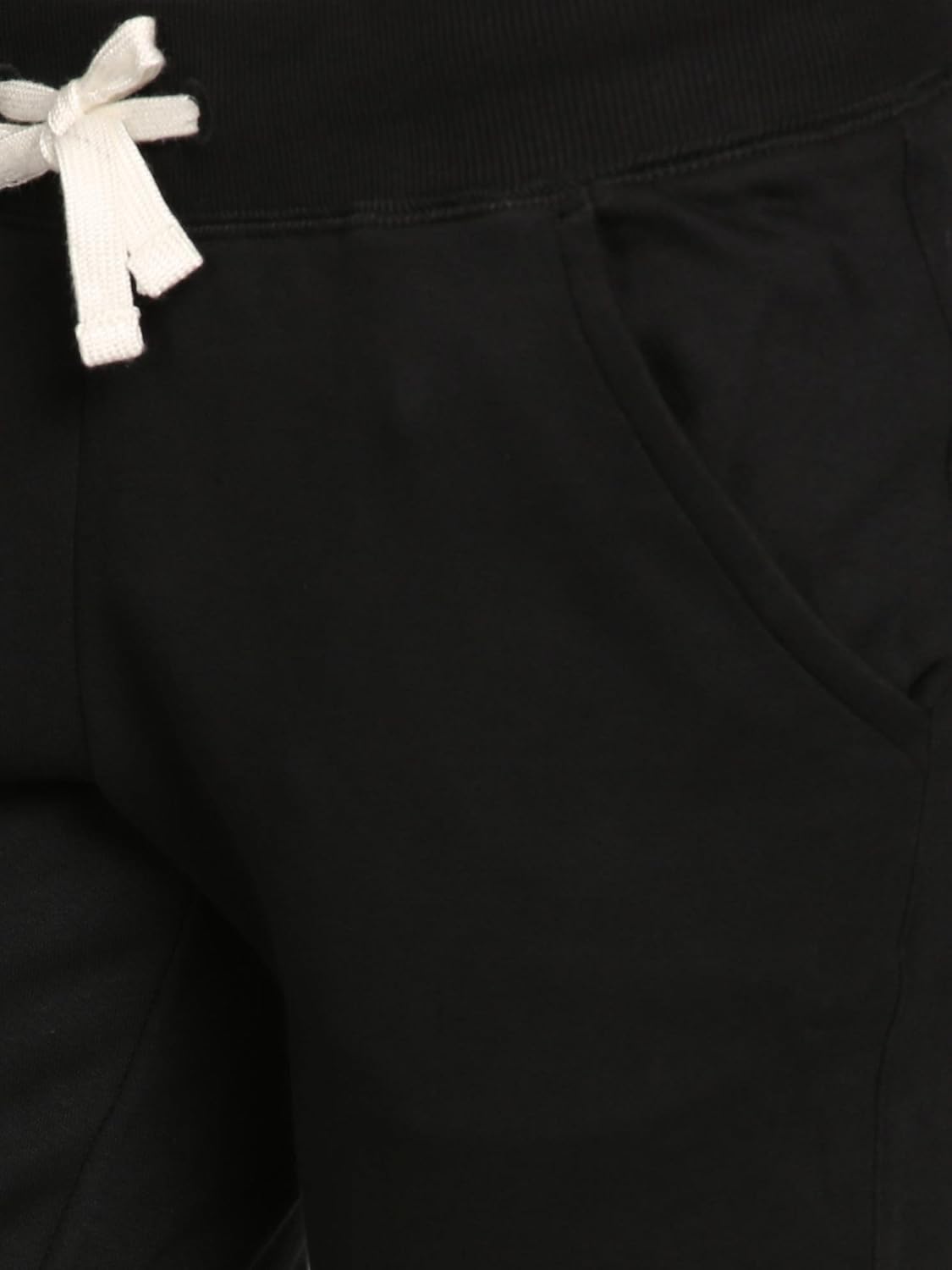 thread swag women&rsquo;s cotton regular fit track pants - black