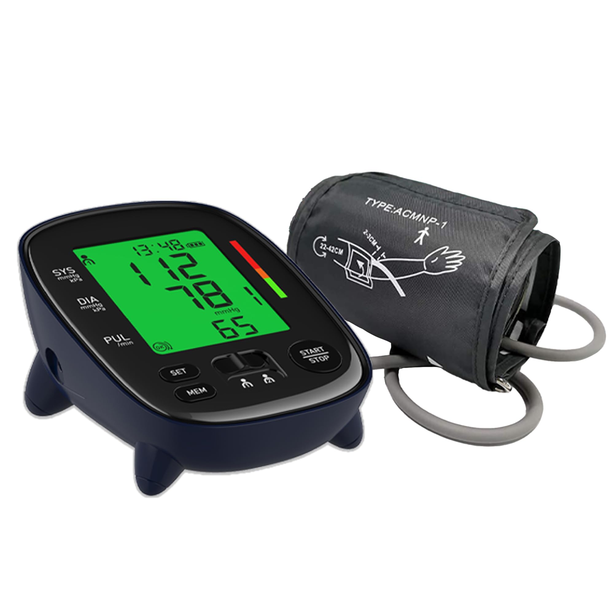 Photo 1 of **PARTS ONLY**
Rgdood Automatic Upper Arm Blood Pressure Monitor, Dual User 2 x120 Memories Digital Blood Pressure Machine (8.7"-16.5") Cuff Size 4*AA Batteries & USB-C Cable, Irregular Heartbeat & Pulse Detection