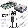 GeeekPi Starter Kit for Raspberry Pi 4 8GB, with Raspberry Pi 4, Case with Fan, 128GB Card, Card Reader,HDMI Cables and USB C Power Supply