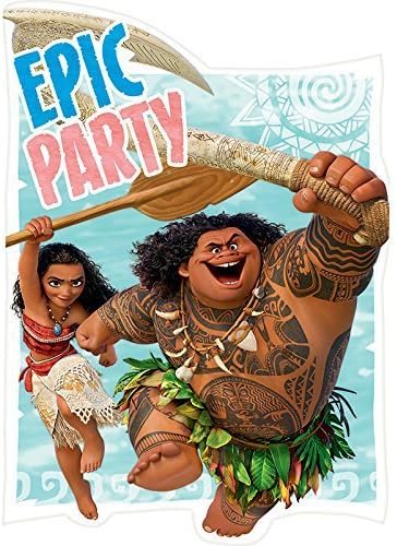 Moana Disney Hawaii Beach Princess Decoration Party Birthday Invitations Invite 24PC