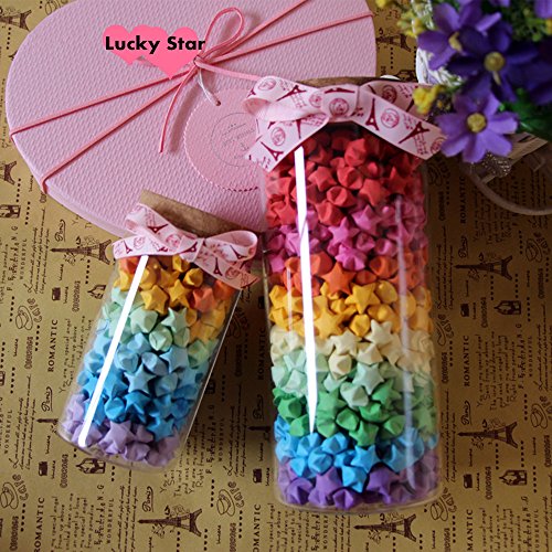 2340 Sheets Origami Stars Paper Double Sided 25 Colors Decoration Paper Strips