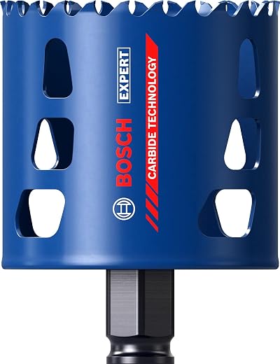 Bosch EXPERT Tough Material Hole Saw 68 mm x 60 mm Carbide Wood/Brick