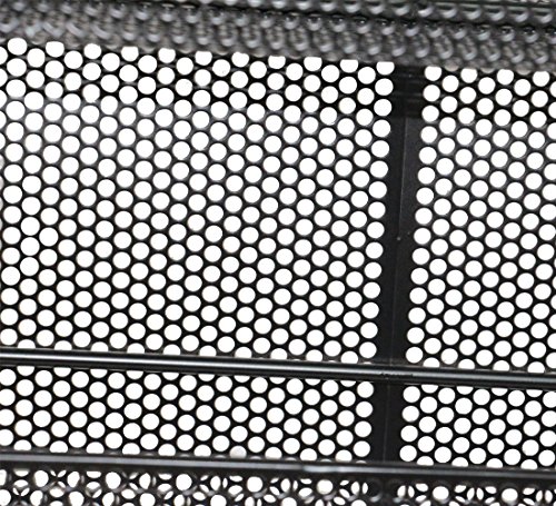 ESYLIFE 5 Tier Wall Mount Spice Rack Organizer Large Spice Storage Shelf - Made of Sturdy Punching Net, Black