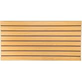 SSWBasics Horizontal Maple Slatwall Panels, 24 in H x 48 in L - Pack of 2 | Panels fit together for a seamless run and accept slatwall hooks, brackets, shelves, and baskets in stores or garages.