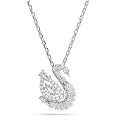 Swarovski Swan pendant, Mixed cuts, Swan, White