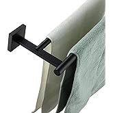 KOKOSIRI 32'' Towel Rails Bathroom Double Towel Bars Matte Black 32 Inch Bath Towel Holder for Washroom Wall Stainless Steel B5005BK-L32