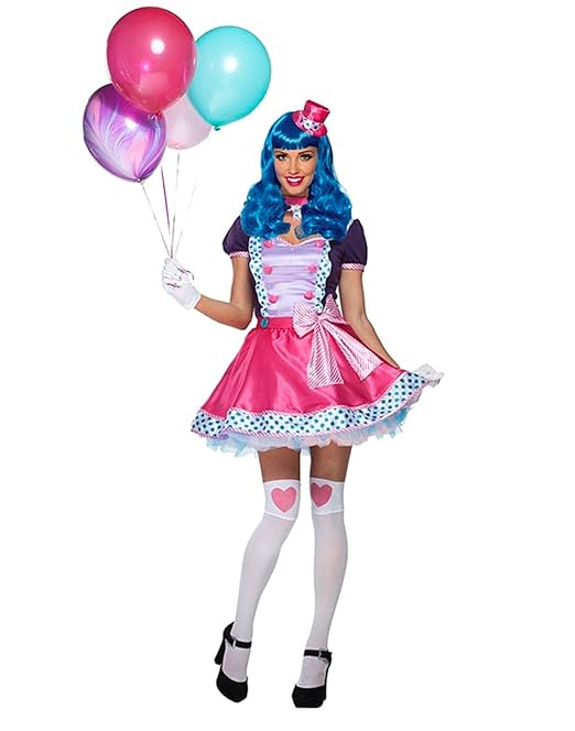 Goddessey Party Clown Adult Costume PinkLavenderPurple